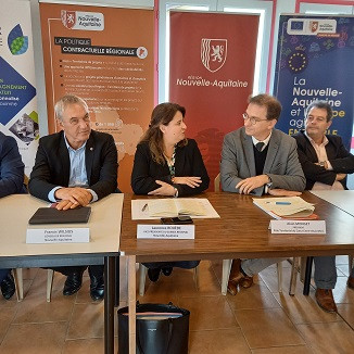 Signature contrat objectif territorial Région