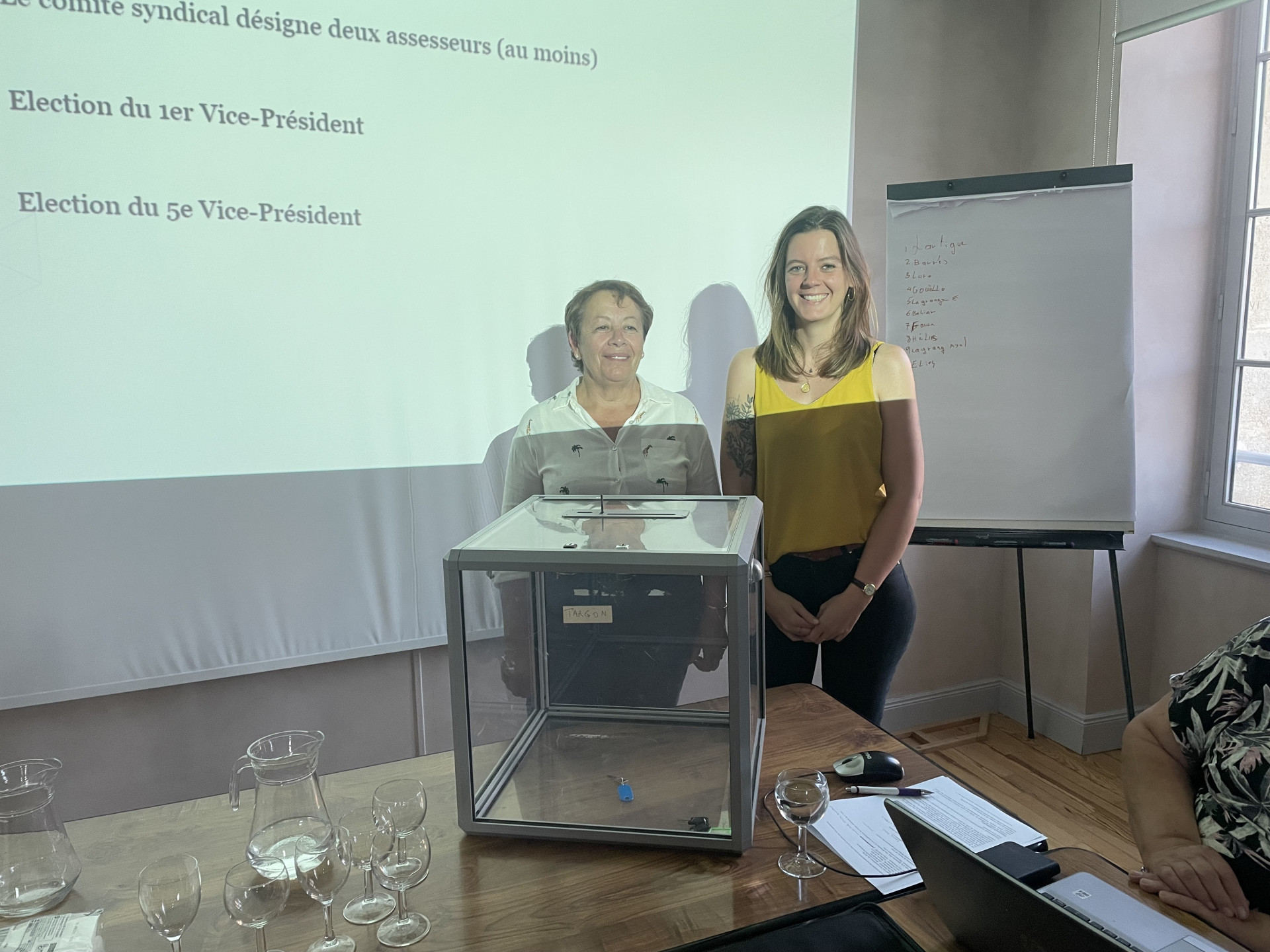 Marie Antoinette Chiron Charrier et Céline Goeury élue au comité syndical du PETR du 28 septembre 2023