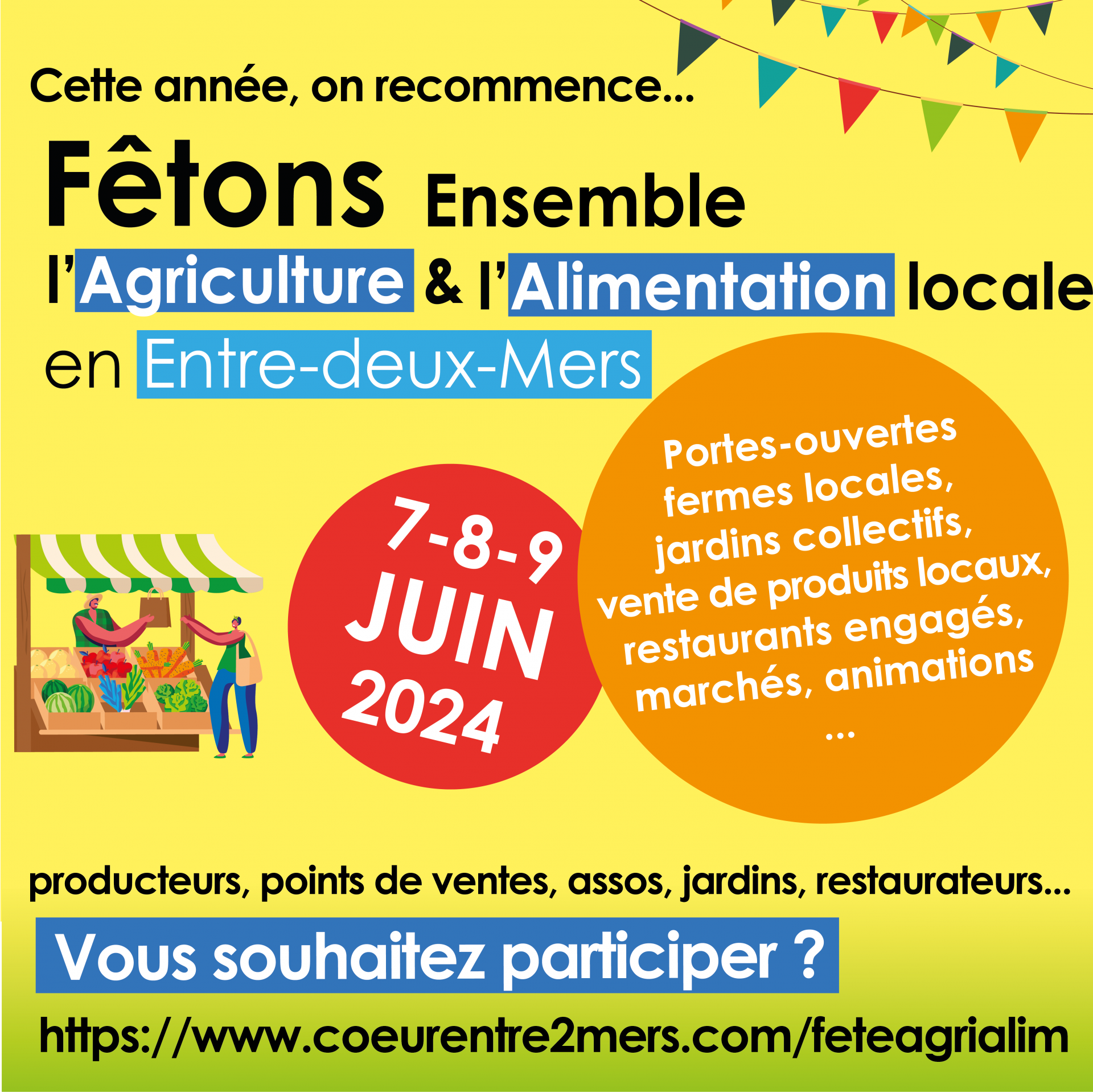 visuel recrutement fete de l'agriculture 2024